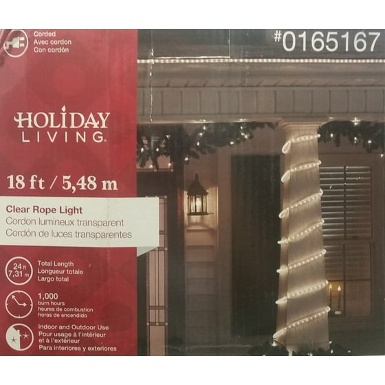 holiday living rope lights holiday living 18ft clear rope light walmartcom holiday living rope lights holiday living 18ft clear rope light walmartcom